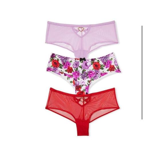 Victoria Secret Heart Mesh panty pack - Picture 1 of 5